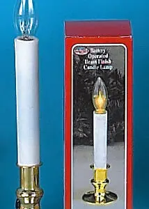 Battery-operated candle lamp display