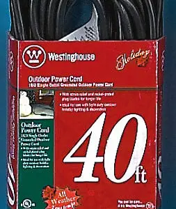 40 ft outdoor power cord package