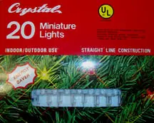 Miniature Christmas lights packaging