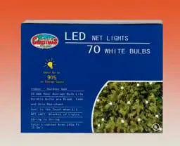70 white bulb lights box