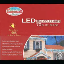 LED mini icicle lights package