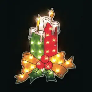 Illuminated Christmas candles decoration
