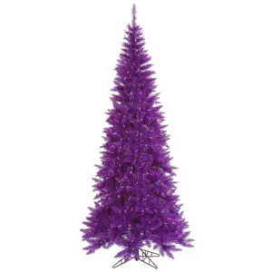 Vibrant purple holiday tree
