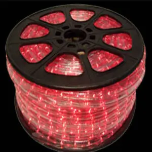Spool of red LED lights
