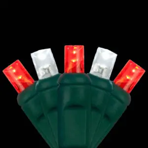 Red and white LED Christmas lights