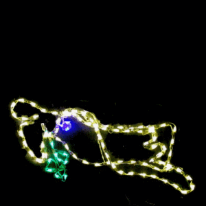 Angel light decoration with trumpet